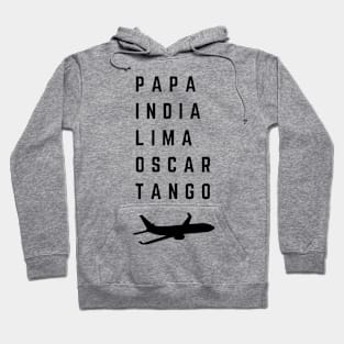 Pilot Phonetic Alphabet Aviation Hoodie